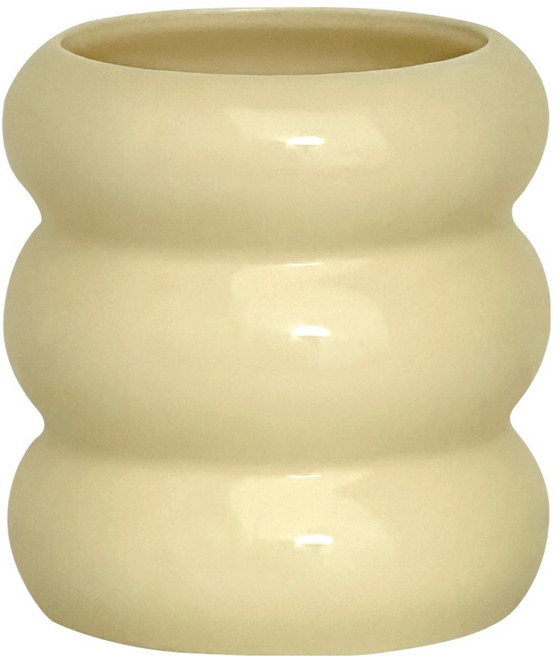 데미무드 마카롱 세라믹 다용도 브러쉬 꽂이, 1개, 베이지