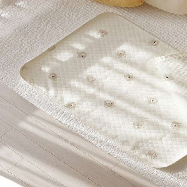 BABY&I 新生兒柔軟防水墊, 小熊款