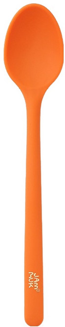 잼먹 실리콘 이유식 조리도구 요리스푼, 오렌지, 1개
