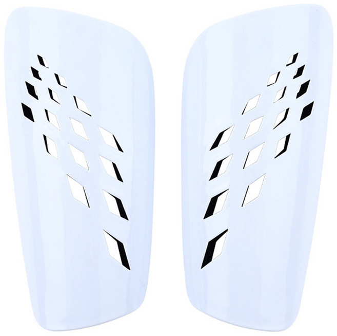 ELVEO 풋살 축구 정강이 보호대 좌우세트, 화이트, 1세트