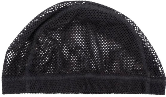 셀비아 망사 수영 사우나 샤워캡 헤어캡, 블랙, 1개