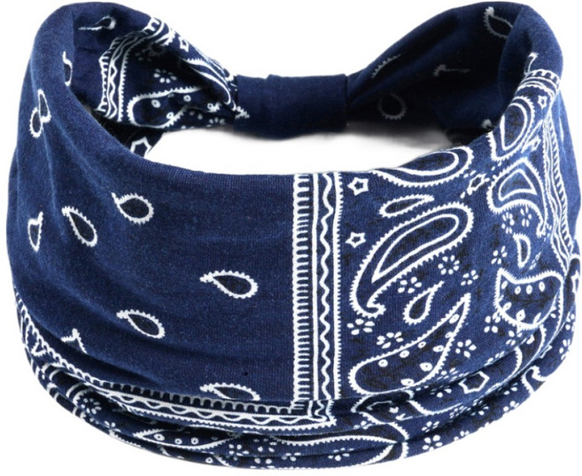 캐시리치 여성 헤어밴드 페이즐리 반다나 필라테스 스포츠 요가 러닝 머리띠, 타입3, 3개