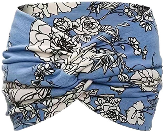캐시리치 여성 플라워 크로스 스포츠 요가 러닝 필라테스 헤어밴드, 타입3, 3개