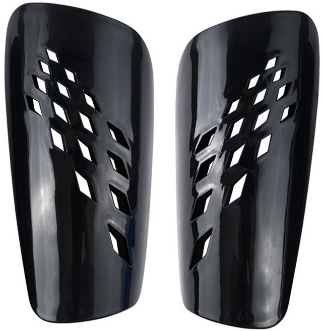 ELVEO 풋살 축구 정강이 보호대 좌우세트, 블랙, 1세트