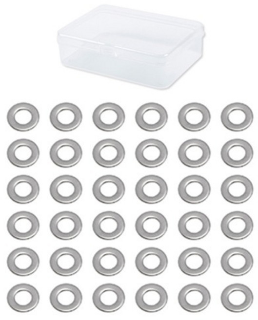 OON 스텐 평와샤 투명케이스 36p, 1개