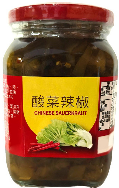 富宇丞 酸菜辣椒, 1個, 450g