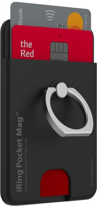 억스 아이링 포켓매그 슬림, 매트블랙, 1개