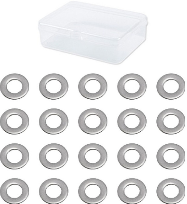 OON 스텐 평와샤 투명케이스 20p, 1개