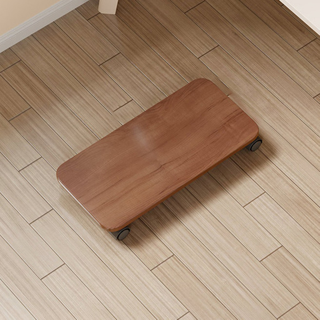 마샤투 바퀴형 본체 이동식 받침대, 월넛, 1개