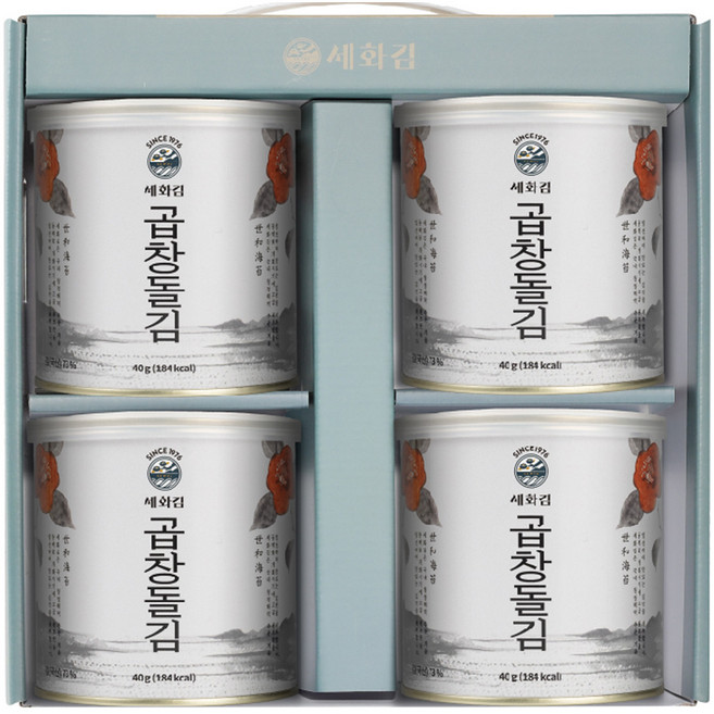 세화김 곱창돌김 선물세트 160g, 1세트