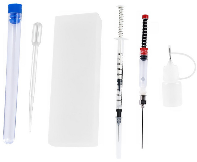 다온셀렉트 만년필 잉크 주입 주사기 주입기 6종세트, 혼합색상, 1세트