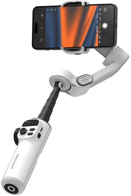 넥스트유 무빙샷 3축 연장봉 셀픽스틱 촬영 휴대폰 짐벌, 화이트, 1개, SMART X2
