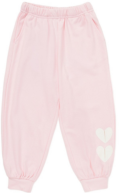 래핑차일드 하트핑크 조거팬츠