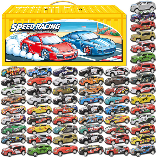 오즈토이 스피드 레이싱 풀백 미니카 B101, 랜덤발송, 60개