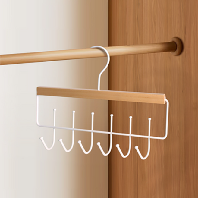 인아트 데일리 옷걸이 FE-0066훅, 무광흰색, 1개