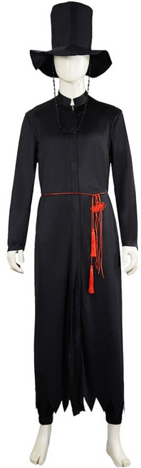 엘쏘 남녀공용 케이팝 데몬 헌터스 사자보이즈 저승사자 코스프레 세트