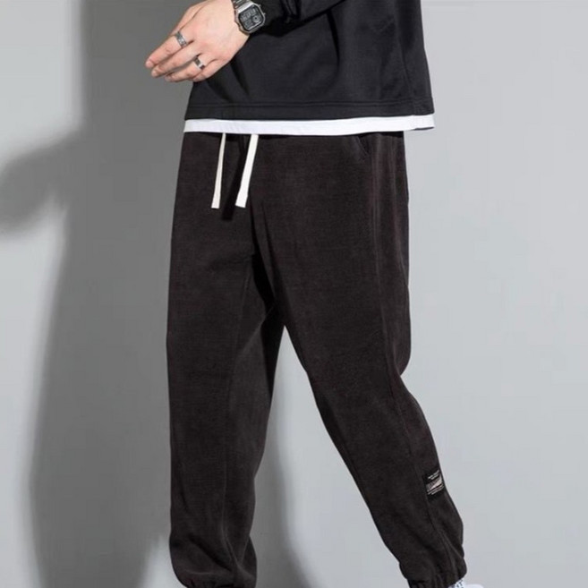 JTL男款寶藏刷毛運動束口褲