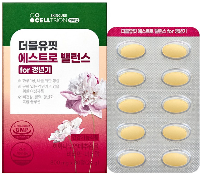 이너랩 더블유핏 에스트로 밸런스 for 갱년기 24g, 1개, 30정