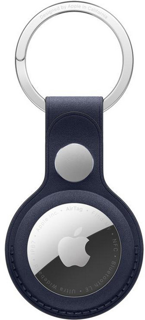 Apple 정품 에어태그 파인우븐 키링, 네이비, 1개