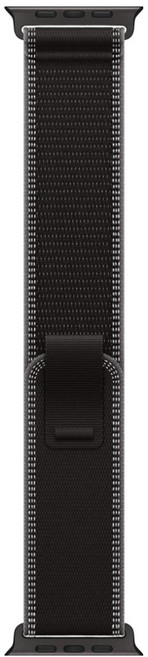 Apple 정품 2025 애플워치 트레일 루프, 블랙/블랙 티타늄, 1개, 49mm, M/L