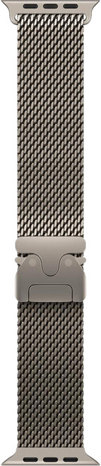 Apple 정품 2025 애플워치 티타늄 밀레니즈 루프, 내추럴 티타늄, 1개