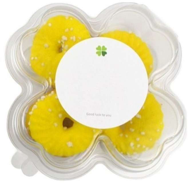 아이엔피 PET 네잎클로버 케이스 20p + 굿럭 스티커 20p 세트, 투명(케이스), 혼합색상(스티커), 1세트