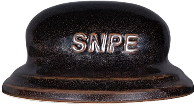 SNPE 타원 도자기, 브라운, 1개