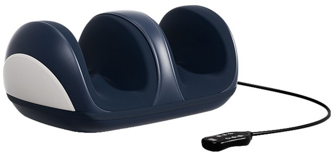 온열 왕볼 롤링 종아리 발 마사지기, GD-011, 블루