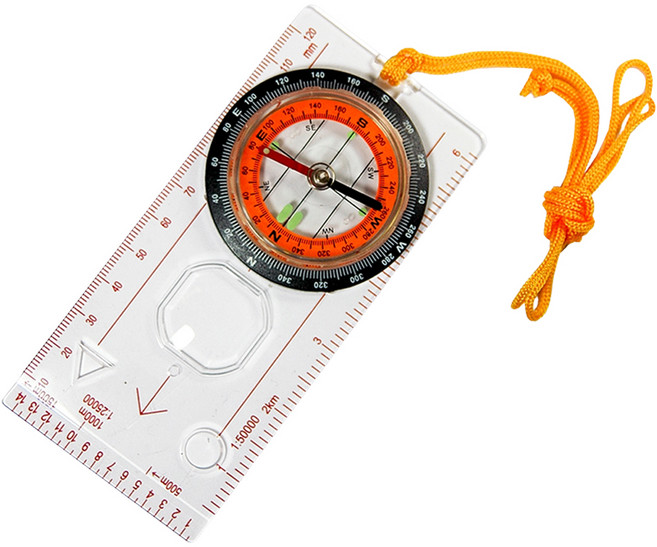DIBOTE 迪伯特 多功能帶尺指北針 13001, 1個, 透明色