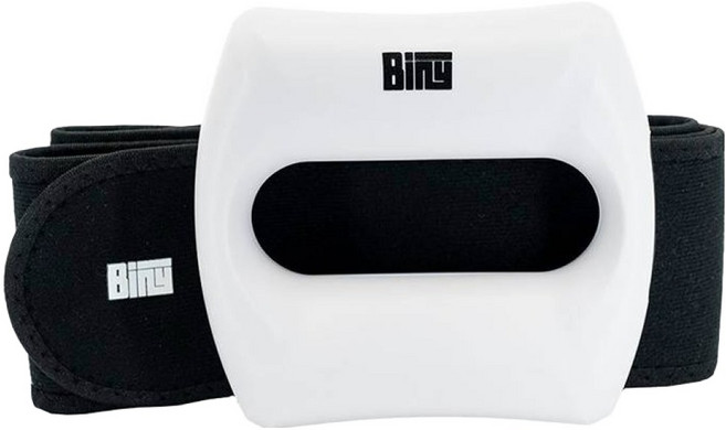 바이니 진동 미니 무선 휴대용 벨트형 마사지기, BMG-100, 화이트