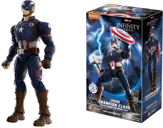 블로키 마블 CC 03 챔피언 클래스 캡틴아메리카 프라모델 랜덤발송, 1개
