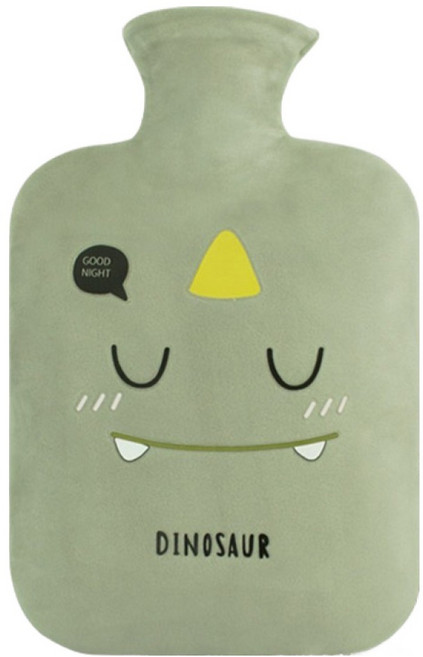 싸파 다이노소어 보온 물주머니 2L, 그린, 1개