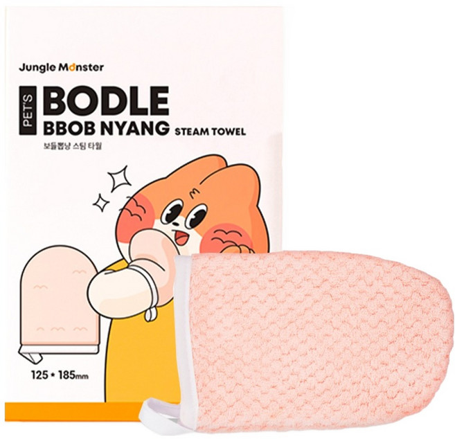 정글몬스터 고양이 보들뽑냥 스팀타올, 50g, 1개