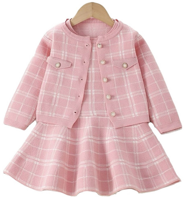 Arbe 리룸 가디건 + 원피스 세트