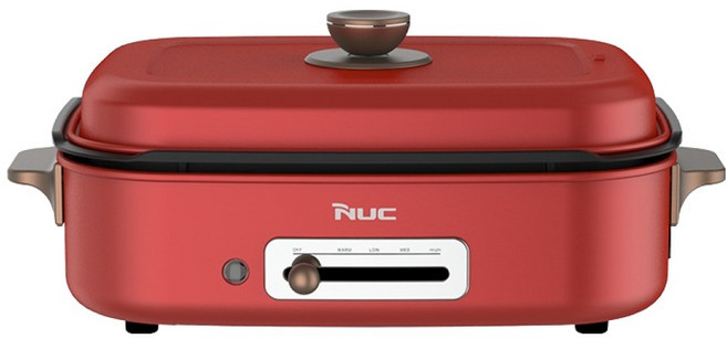 엔유씨 멀티 전기그릴 매트다크레드, CMC-200K