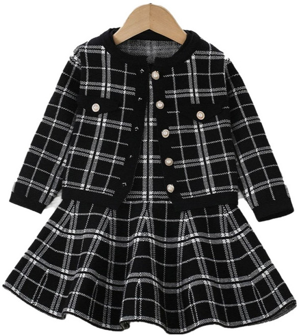 Arbe 리룸 가디건 + 원피스 세트