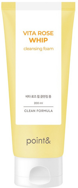 포인트앤 비타 로즈 휩 클렌징 폼, 200g, 1개