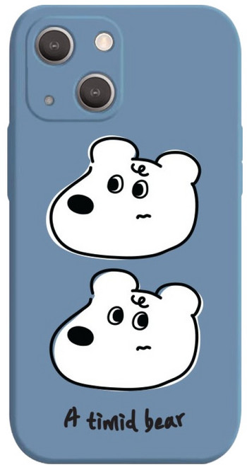 hottmall 害羞的白熊手機殼