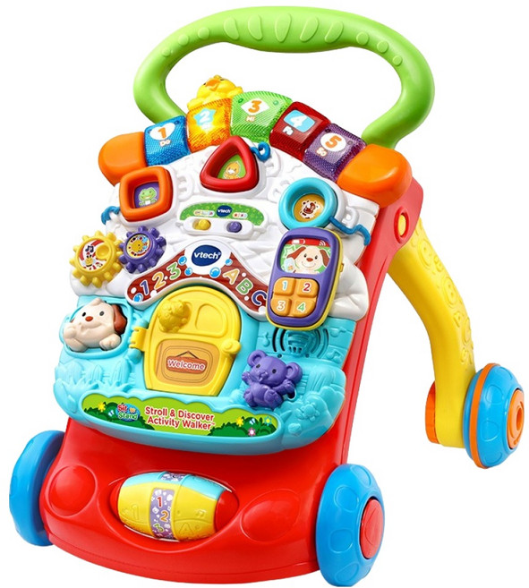 브이텍 학습기 스마트 폴딩 걸음마보조기, 혼합색상, 1개