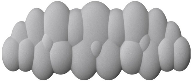 에픽스 구름 손목보호 실리콘 가죽 키보드 손목 받침대, 그레이, 1개