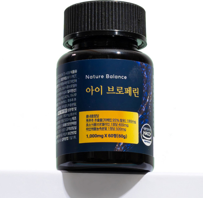 네이처발란스 아이브로페린 브로멜라인 60g, 1개, 60정
