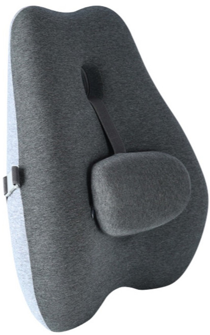 KOLKO 腰靠坐墊枕 A0318-1, 黑灰色