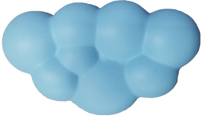 에픽스 구름 실리콘 가죽 팔목 받침 손목쿠션 키보드 마우스패드, 블루, 1개