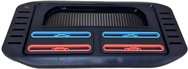 ipega 派鯊魚 SWITCH2 多功能四充, 1個, 黑色, PG-SW2210