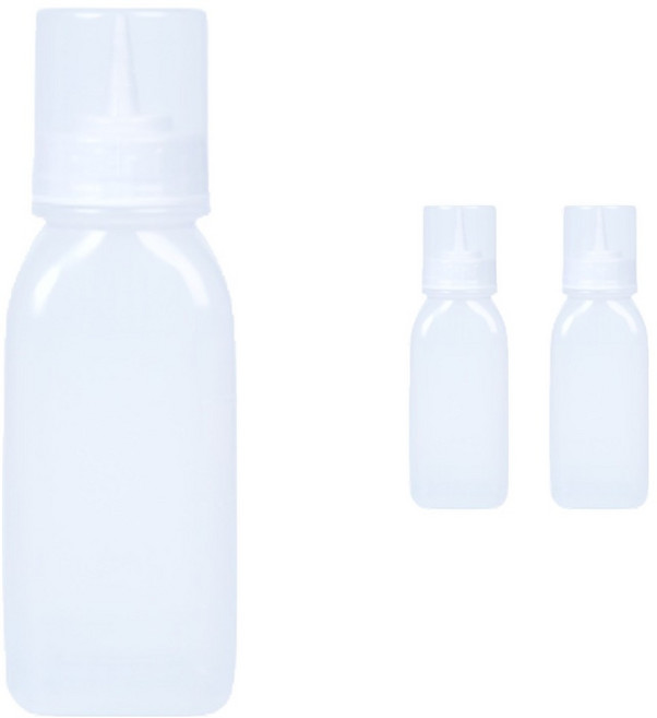 리빙패밀리 잘라쓰는 소스통 1구 뚜껑포함, 3개, 450ml