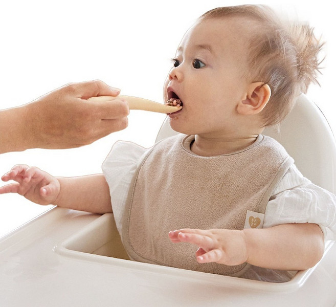 베이비앤아이 테리 빕 스퀘어 턱받이, 모카, 1개입, 1개