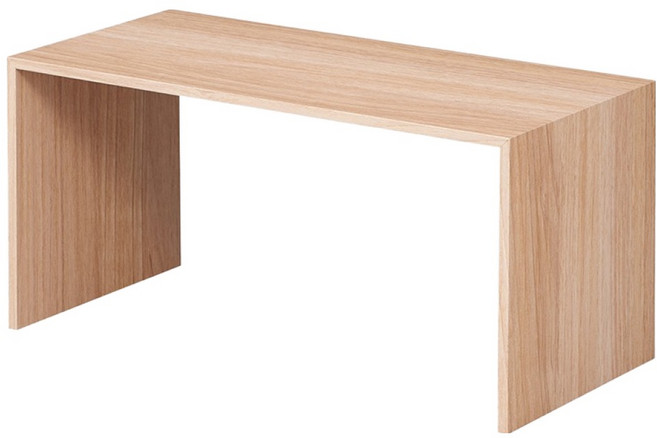like-it PLUS RACK 多用途雙層木紋整理架 小(29.5 x 14 x 14cm), 1個, 原木棕