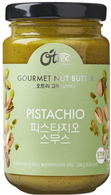 Otree Gourmet 柔滑開心果醬, 1個, 230g