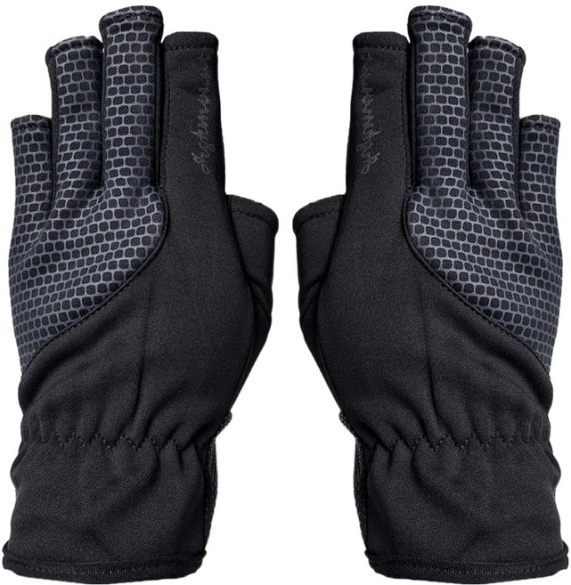 하이마운트 제코 스마트 7부 방한 반장갑 양손착용 세트, 블랙, 1세트