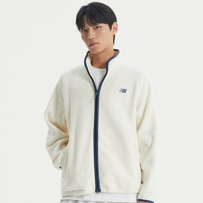 뉴발란스 남녀공용 에센셜 플리스 집업 NBMDFB9003